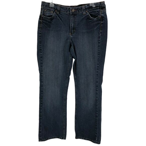 Riders Copper Stretch Jeans Straight Leg Distressed Women's Size 15 16 - Picture 3 of 8